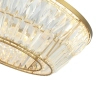 Kryształowy plafon 23047 LED 38W 3000K okrągły glamour mosiądz