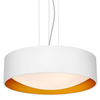 LAMPA wisząca VERO 10449301 Kaspa metalowa OPRAWA okrągły zwis biały