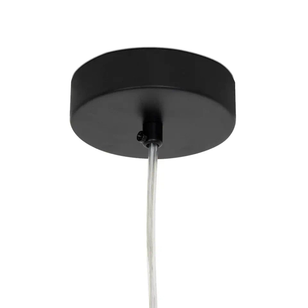 Wisząca lampa owalna ALURE MSE1501100550 molekuły przezroczyste czarne