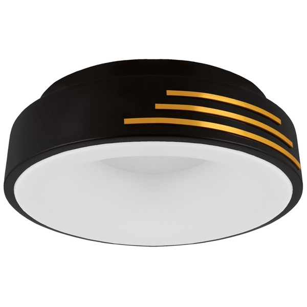 Nowoczesny plafon 4164 Ideus LED 24W 4200K do salonu czarny złoty