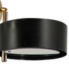 Regulowana LAMPA ścienna DRS8006/1 TR BL Elem metalowa OPRAWA loftowy kinkiet złoty czarny