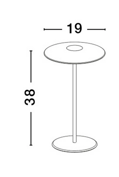 Stołowa lampa ogrodowa GUADALUPE LE71531 Luces Exclusivas LED 2W 3000K IP44 czarna
