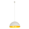 Lampa wisząca glamour Hemisphere Super 10700 Nowodvorski kopuła biała złota
