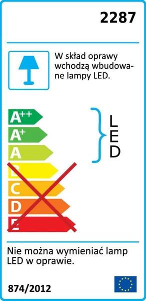 Plafon LAMPA sufitowa ROB 2287 Rabalux kwadratowa OPRAWA metalowa LED 32W 4000K biały