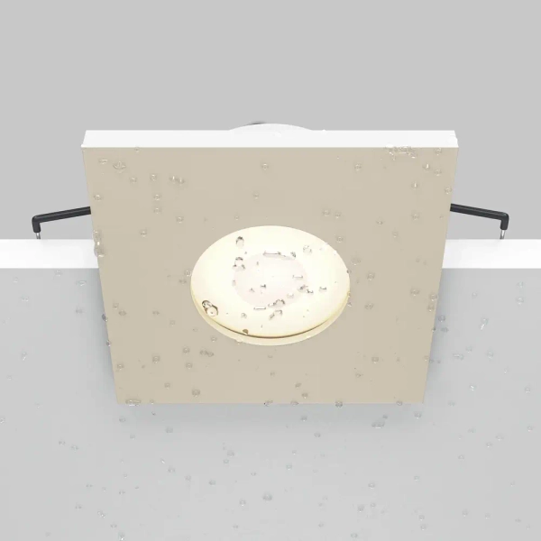 Wpuszczane oczko łazienkowe Stark DL083-01-GU10-SQ-W IP65 biała