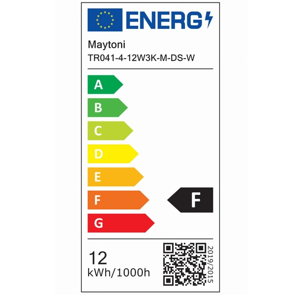 Podwieszana lampa szynowa Focus TR041-4-12W3K-M-DS-W LED 12W 2700-6000K magnetyczna biała