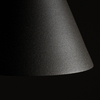 Zwieszana lampa stożkowa ZENITH 11454 do salonu jedwabisty grafit
