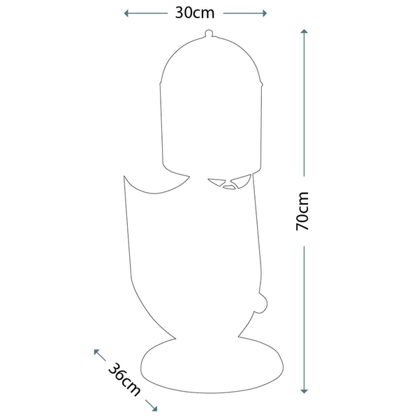 Dekoracyjna LAMPKA stołowa CRUSADER-T-L Elstead designerska LAMPA stojąca metalowa na biurko brąz