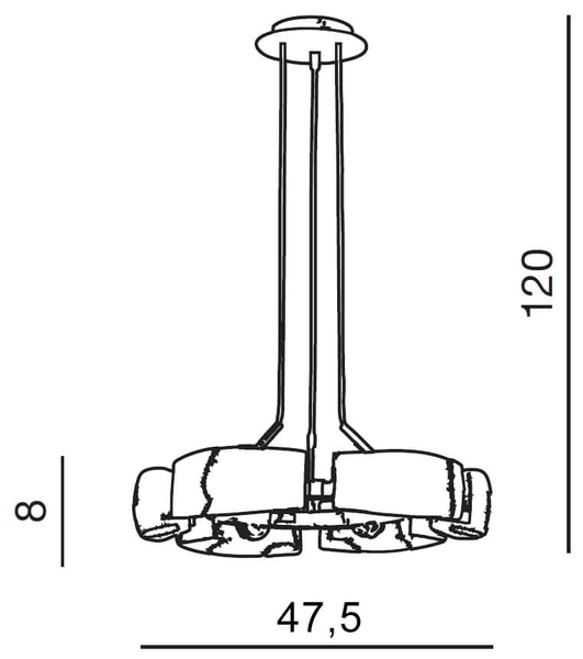 Szklana lampa wisząca Fiona do kuchni nad stół biała chrom