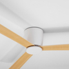 Sufitowy wentylator skandynawski DELL LE42955 Luces Exclusivas drewniany biały