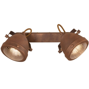 Sufitowa LAMPA plafon FRODO 92-71071 Candellux rustykalna OPRAWA regulowane reflektorki metalowe rdzawe