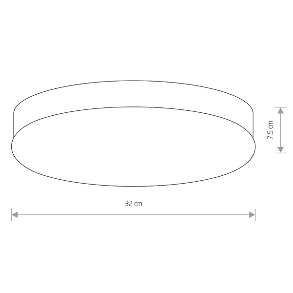 Nowoczesna lampa sufitowa Kasai 7952 czarny plafon do sypialni