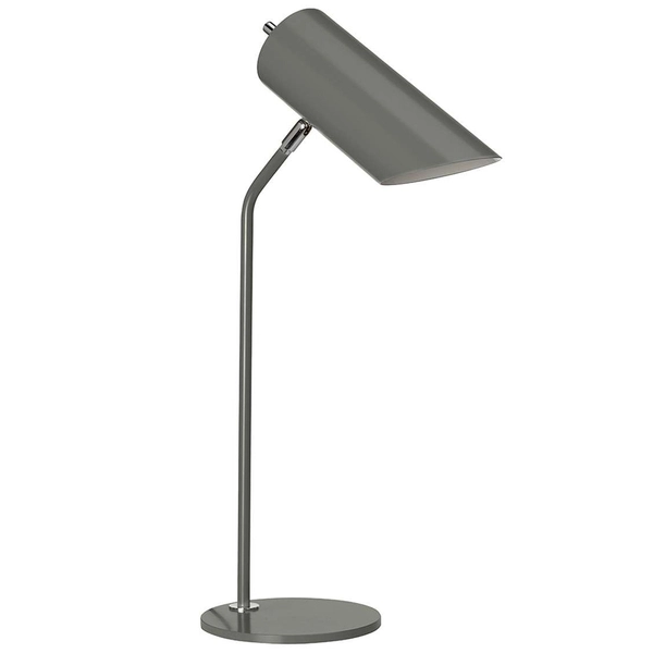 LAMPKA stojąca QUINTO QUINTO-TL-WAB Elstead metalowa OPRAWA biurkowa tuba stołowa biała stary mosiądz