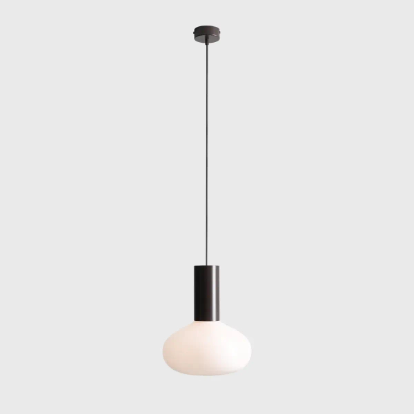 Kulista lampa wisząca do jadalni Flo Mokka M 7000G28_M brązowa