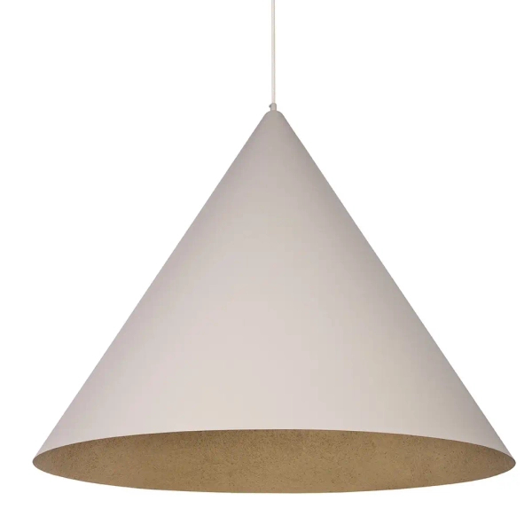 Sypialniana wisząca lampa VESUVIO 41070 stożek złota beżowa