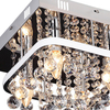 Kwadratowa lampa sufitowa Pallas LED 23W 4000K pokojowa chrom biała