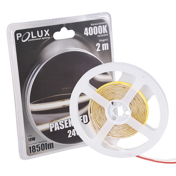 Taśma LED 18W 4000K COB 317643 Polux pasek 2 metry 1850lm biały