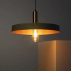 Wisząca lampa nad stół Dario ABR-LWO-DARIO-Z metalowa zielona złota