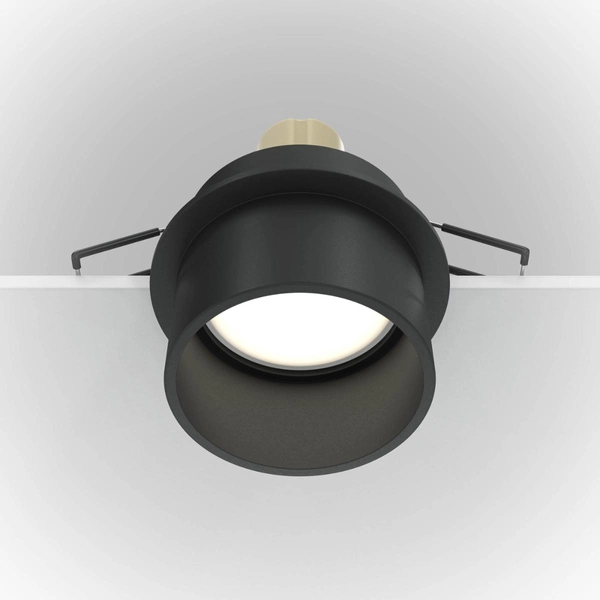 Wpustowa lampka sufitowa Reif DL050-01B do kuchni czarna