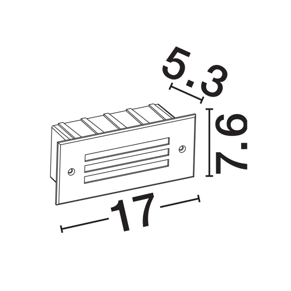 Zewnętrzny led ścienny SORELIO LE75315 LED 4W 3000K IP65 czarny