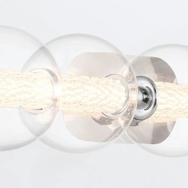 Przyścienna lampa kulista Atomo QN-ATOMO-5W-PC LED 25W 3000K IP44 srebrny