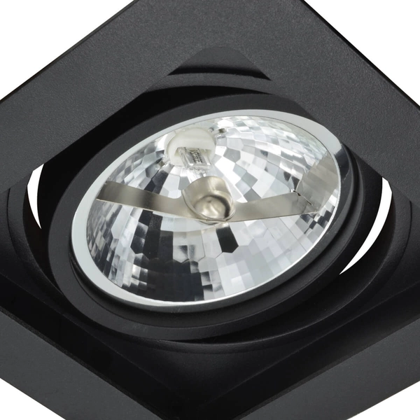 Wpuszczana lampa Sisto AZ2810 square do przedpokoju czarna