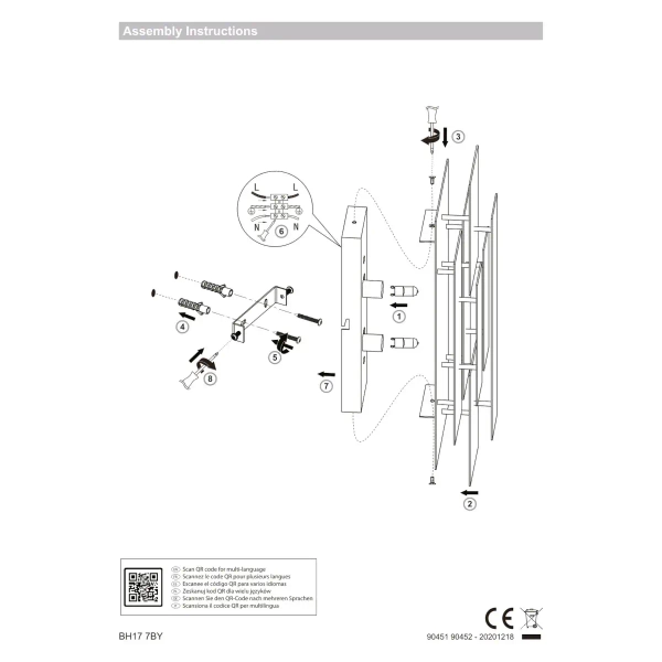 Kinkiet ścienny L&-190452 Light& minimalistyczny przecierany złoty