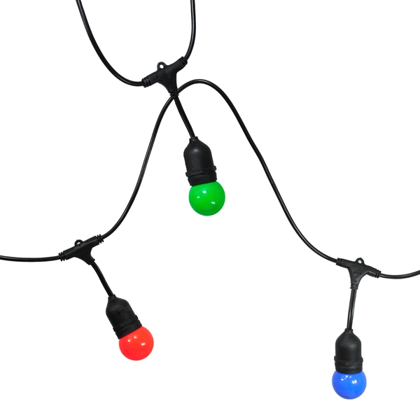 Girlanda ogrodowa z kolorowymi żarówkami 10 LED 5,6m IP44