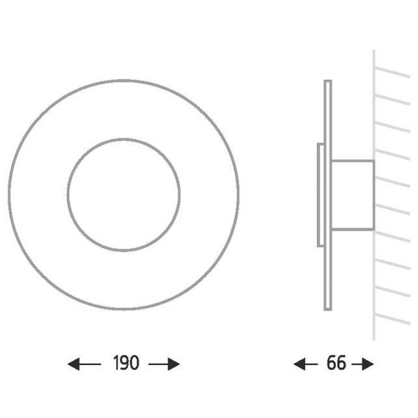 Kinkiet LAMPA ścienna CHITA 4461 Shilo metalowa OPRAWA okrągły LED 15W 4000K ancona czarna