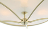 LAMPA sufitowa Stesso PL Old Gold M Orlicki Design abażurowa OPRAWA plafon okrągły klasyczny złoty satynowy kremowy