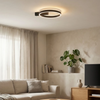 Plafon ARTE owalny czarny AZ7011 1xLED 3000-6000K ściemnialny