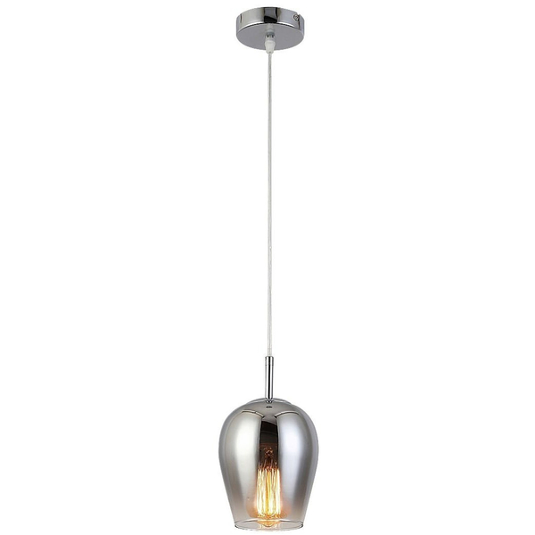 Szklana LAMPA wisząca PETUNIA 5252 Rabalux skandynawski zwis loftowy do salonu chrom