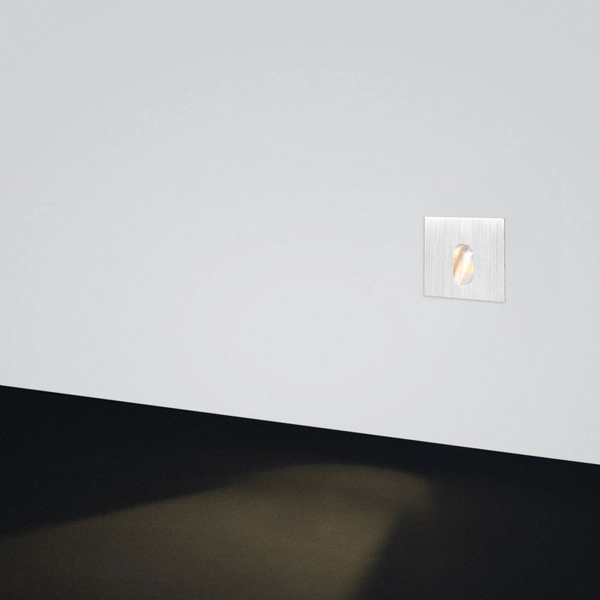 Podtynkowa lampa schodowa Lesel 001 L 100101108 Elkim LED 1W 3000K srebrna