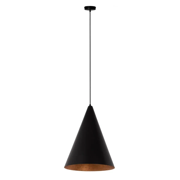 Lampa jadalniana zwis VESUVIO 41041 kompozyt minelany czarny miedziany