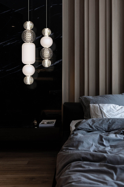 Lampa LED wisząca Collar P069PL-L17CH3K LED 17W 3000K okrągła przeźroczysta