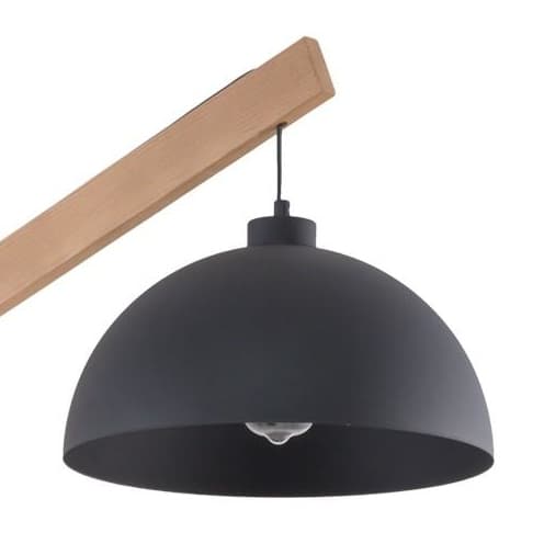 Stojąca lampa skandynawska regulowana Boho 5582 TK Lighting drewniana czarna