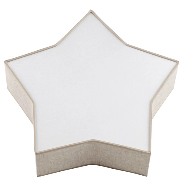 Lampa nasufitowa Star 5958 gwiazda do sypialni beżowa biała
