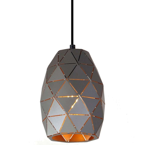 LAMPA wisząca HARLEY MDM-3480/1 GR+GD Italux podłużna OPRAWA metalowy ZWIS geometryczny grafitowy złoty szampański