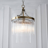 Salonowa lampa wisząca Marietta 112572 na łańcuchu mosiądz