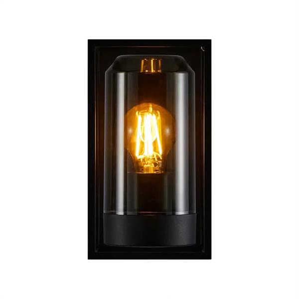 Elewacyjna lampa ścienna GRIFFIN 2218131047 IP44 przydymiony