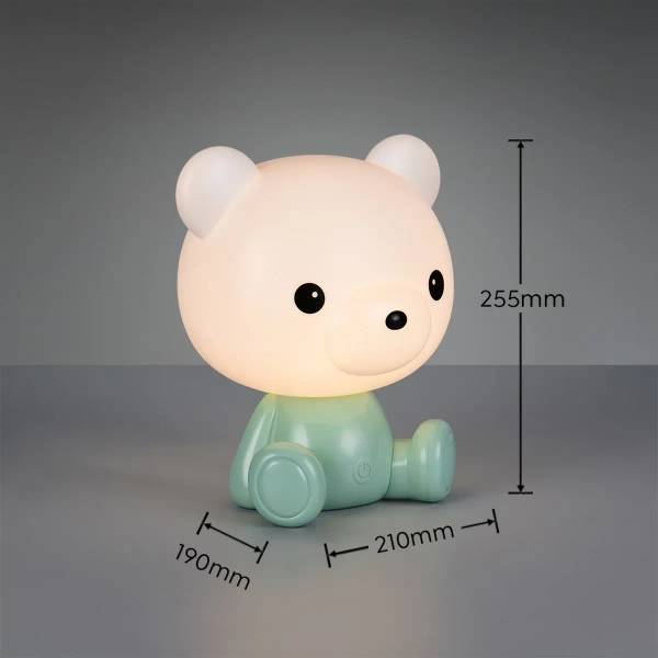 Lampka nocna miś CUTIE R57991115 LED 0,3W 3000K dziecięca zielony