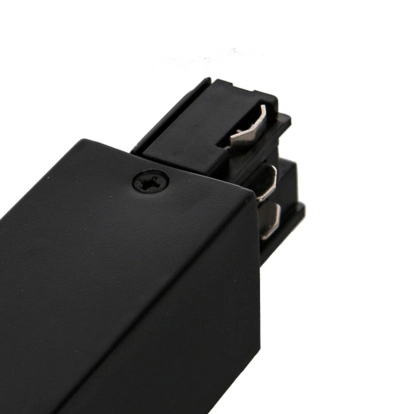 Zasilanie szynoprzewodu uziemienie lewe HT4-L01/BK Italux do 3-fazowej szyny natynkowej 230V czarny