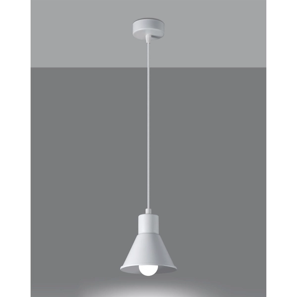Wisząca lampa Taleja SL.0983 Sollux industrialna nad wyspę biała