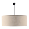 Lampa zwisająca Lamego 5187 Shilo abażurowa do pokoju beżowa