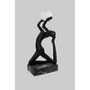 Lampa podłogowa ARTEMIS czarna biała AZ6783 1xE27 kulista do salonu