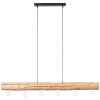 Drewniana lampa wisząca Trabo 99433/35 nad wyspę do kuchni sosnowa