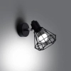 Kinkiet ścienny ARTEMIS czarny SL.1105 industrialny druciany E14