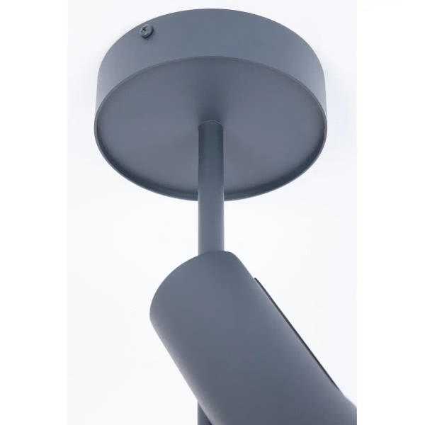 Regulowany plafon Leda 1 41146 metalowy tubki grafitowe