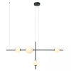 Ściemnialna lampa wisząca 20131 LED 19W 3000K szklane kule czarny