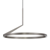 Zwisowa lampa do salonu ZUDANEZ LE44648 LED 31W 2700-4000K ring szara